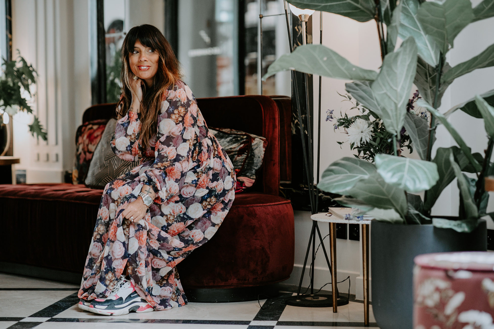 Maxi flower dress